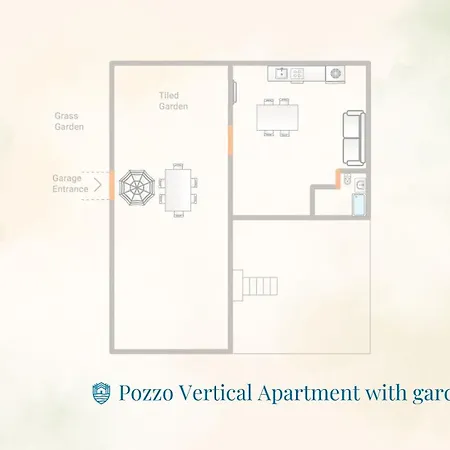 Pozzo Vertical With Garden And Parking By Rent *
